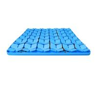 Cpolebev Alfombra para Respirar para Perros, Alfombrilla Interactiva de Silicona para Proteger la Nariz del Perro para Entrenar el Olfato y Comer Lentamente (Azul)