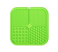 Cpolebev Alfombrilla para Lamer Perros,Alfombrilla para Lamer Perros Silicona Calidad Alimentaria como Comedero Lento para Perros y Gatos,Alfombrilla para Lamer Perros con Ventosas Verde
