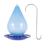 Cpolebev Alimentador AutomáTico de Agua de PáJaros Bebedero de PáJaros en Forma de Gota de Agua Comedero para PáJaros FáCil de Colgar con Gancho Dispensador de Agua para PáJaros