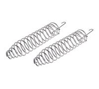 Cpolebev Alimentador de PáJaros en Espiral, Sostenedor de Fruta de Tratamiento de para Loro - Acero Inoxidable