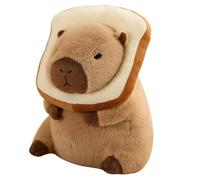 Cpolebev Almohada de Felpa de Capibara con Tocados para Tostadas, Pan Kawaii, Animales de Peluche de Capibara, Juguetes, Regalos para Abrazar, 30Cm