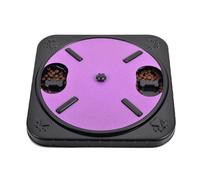 Cpolebev Almohadilla para Rascar Uñas de Perro Tablero de Rascar para Perros Compartimentos para Refrigerios Tablero de Rascar para Uñas de Perro Redondo Giratorio Extraíble Púrpura