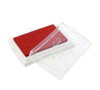 Cpolebev Almohadilla Tinta para Sello Tampon Color Rojo para Ninos No Toxico