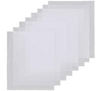 Cpolebev Almohadillas de Lona 8 Piezas Hoja de de Plástico Rectángulo Lona de Plástico Flexible para Manualidades DIY Bordado Punto