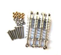 Cpolebev Amortiguador de Amortiguador de 4 Piezas para Accesorios de Coche RC C14 C24 MN D90 D91 D99S, Plateado
