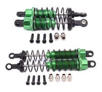 Cpolebev Amortiguador de Choque Delantero y Trasero Lleno de Aceite de Metal para 1/12 12428 12423 RC Car Crawler Upgrad Part, Verde