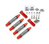 Cpolebev Amortiguador de Metal Delantero y Trasero con Soporte Fijo de Montaje para D12 1/10 RC Coche Piezas de ActualizacióN Accesorios, 1
