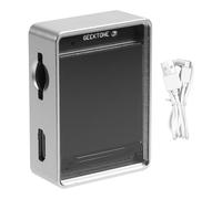 Cpolebev Amplificador de Espectro Musical con Control de Voz Estéreo LCD de 1,3 Pulgadas, Indicador de de Audio, Analizador de Ritmo, Medidor VU