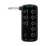 Cpolebev Amplificador de Guitarra Efectos de Guitarra Amplificador de Auriculares Portátil Plug And Play para Guitarra Eléctrica Instrumento Musical