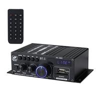 Cpolebev Amplificador de Potencia Ak380 800W 12V Bluetooth EstéReo Hogar Coche Bass Amplificador de Audio Reproductor de MúSica Altavoz de Coche Clase D FM USB/SD