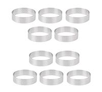 Cpolebev Anillo Circular para Tarta de Acero Inoxidable Molde para Pastel de Torre Herramientas para Hornear, Anillo Perforado para Mousse Pastel