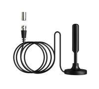 Cpolebev Antena de TV HDTV-T Antena de TV Digital de Alta Ganancia para Recepción de Señal de TV Inteligente en Interiores y Exteriores A