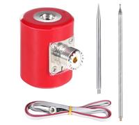 Cpolebev Antena QRP 5M/16.4FT 14M-30MHz 300W Antena HF MultifuncióN PortáTil Acero Inoxidable 1/4 Longitud de Radio USDX