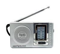 Cpolebev Antena TelescóPica PortáTil de Bolsillo para Radio Mini Radio Am FM Multifuncional Alimentada por BateríA para Personas Mayores