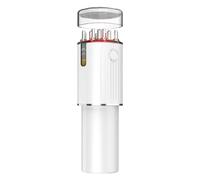 Cpolebev Aplicador de Aceite Capilar Vibratorio y Masajeador del Cabelludo Luces Rojas con Aplicador de Crecimiento de Tratamiento Capilar de Almacenamiento de 70 Ml
