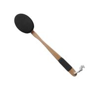 Cpolebev Aplicador de Loción para la Espalda con y 1 Almohadilla Reemplazable, Ideal para Jóvenes y Ancianos, Color Negro.