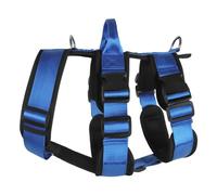 Cpolebev ArnéS para Perros Grandes a Prueba de Explosiones con Asa, Correas de Pecho Ajustables y Duraderas para Perros Grandes, Azul, M