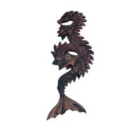 Cpolebev Arte de Pared Tallado en Resina Animal de Dragón de Agua Hecho una Mano - Arte de Pared Tallado en Resina de Dragón 3D para Decoración del Hogar