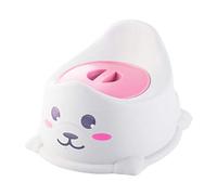 Cpolebev Asiento de Entrenamiento para Orinal de con Respaldo Orinal PortáTil para NiñOs Inodoro para NiñO Taburete para Orinal para NiñOs - Rosa