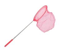 Cpolebev Atrapar Al Aire Libre Atrapar Mariposa Red De Pesca Bolsa De Acero Inoxidable Telescópico Herramienta De Red De Pesca Telescópico Portátil Atrapar Portátil Atrapar Red - Rojo