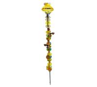 Cpolebev Atrapasueños de Luz de Abeja, Estacas Decorativas para Jardín, Hada de, Decoración con Cuentas DIY con Colgante, Suministros de Jardín A