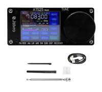 Cpolebev ATS25 MAX Si4732 Receptor de Radio de Todas Bandas FM RDS Am LW MW SW SSB Receptor con Pantalla Táctil de 2,4 Pulgadas