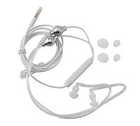 Cpolebev Auriculares biauriculares Anti radiacion Auriculares Estereo con microfono Universal 3.5mm Auriculares acusticos de Tubo de Aire con cancelacion de Ruido