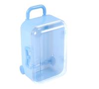 Cpolebev Azul Caja de Caramelo Mini Maleta de Viaje con Ruedas Equipaje Caja de Caramelo de Boda Creatiivo de Personalidad Juguete Caja de Caramelo Caja Pequena de Almacenamiento