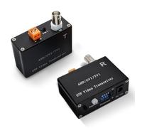Cpolebev Balun de Vídeo Activo de 1 Canal para Cámara CCTV, Transmisor de Par BNC de Alcance para AHD TVI CVI 5/10MP