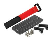Cpolebev Bandeja de BateríA de Fibra de Carbono Montaje del Receptor ESC para Axial SCX10 Capra 1/10 RC Car LCG Chasis Centro Inferior de Rieles de Gravedad