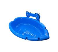 Cpolebev Bandeja de Comida para Loros, BañEra Azul MultifuncióN, Jaula para Animales, Caja de Ducha para Lavado de Pie, Juguetes para PáJaros, Producto de Limpieza para Mascotas