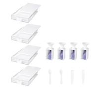 Cpolebev Bandejas Apilables para Arte con Diamantes Trabricks, Paquete de 12, con Tapas, Kits de Arte para Pintar con Diamantes para Adultos para Manualidades de Bricolaje