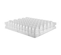 Cpolebev Bandejas de Almacenamiento de Macaron FrancéS con de Pet Transparente - Contiene 50 Macarons por Juego - Paquete de 4 Juegos