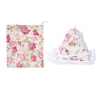 Cpolebev Banderines de Tela de 40 Pies, 42 Piezas de Banderines para Exteriores, Bandera Floral de AlgodóN Vintage con Esquinas para Fiesta de CumpleañOs JardíN