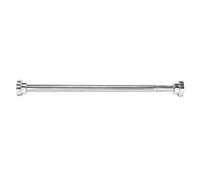 Cpolebev Barra de Cortina de Ducha de Acero Inoxidable con Poste de Secado de Ropa Extensible Varilla de TensióN de Resorte RetráCtil para BañO 55-85Cm