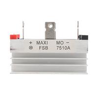 Cpolebev Base de disipador de de aluminio Rectificador puente de fase Diodo 75A 1000V