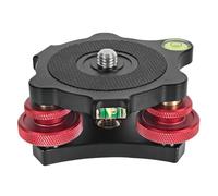 Cpolebev Base Niveladora para TríPode Base Niveladora Base de Ajuste Placa de PanoráMico Base de Mesa de Ajuste para CáMara DSLR