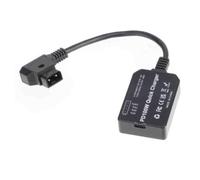 Cpolebev BateríA Ficticia D-Tap V-Port una PD MóDulo de Carga y Descarga Bidireccional de 100 W Adaptador de Corriente USB para Monitor/CáMara