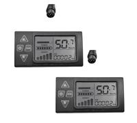 Cpolebev Bicicleta Eléctrica S861 Pantalla LCD 6PIN para 24V 36V 48V Ebike Control Manual Velocímetro Conector Impermeable