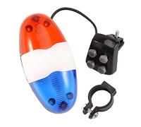 Cpolebev Bicycle Bell 6 LED 4 Tono de bocina Luz LED Sirena Electronica de Bicicletas Campanas para ninos Accesorios de Bicicletas