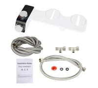 Cpolebev Bidé de InstalacióN Simple Multifuncional con Rociador Doble FríO y Caliente, Sin Electricidad, Asiento de Inodoro Inteligente, Enjuague a,C