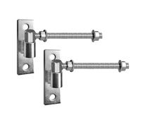 Cpolebev Bisagras para Puertas Resistentes para Puertas de Madera y Metal, Bisagra con Perno en J de 8 Pulgadas, Paquete de 2, Ideal para Puertas de Granjas y Graneros
