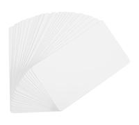 Cpolebev Blank White Cardboard paper Tarjeta de Mensaje Tarjetas de Visita Tarjeta de Word Tarjeta de Regalo DIY Tarjeta Acerca de 100 piezas ()