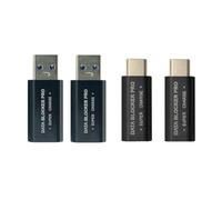 Cpolebev Bloqueador de Datos USB de 4 Piezas y Bloqueador de Datos USB-C el Robo de Jugo Admite Carga Rápida Segura Detiene el Robo de Datos