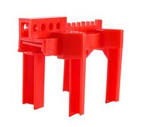 Cpolebev Bloqueo de VáLvula de Bola, Dispositivo de Bloqueo de VáLvula de Bola Ajustable, PequeñO, para DiáMetro Exterior de TuberíA de 1/2 una 2-1/2 Pulgadas, Rojo