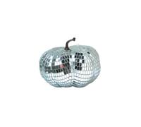 Cpolebev Bola de Espejo de Disco para Bar y Boda, Adornos, Calabaza, Bola de Discoteca de Calabaza, Decoración del Hogar de Halloween, 15cm