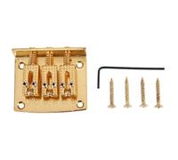 Cpolebev Bola de Guitarra de 3 Cuerdas Cuerda Puente de Puente Cuerda de Tracción Cuerda de Guitarra Puente de Cuerda de Reemplazo de Guitarra de 3 Cuerdas Dorado