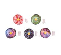 Cpolebev Bolas de Yoyo de AleacióN de 5 Piezas Bola Colorida de Respuesta Bola de Metal para Principiantes Bola de Truco para Principiantes, Jugadores Adultos