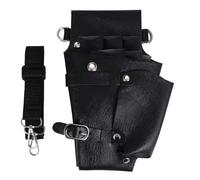 Cpolebev Bolsa de para Herramientas de Peluquería Bolsa de Tijera Soporte de Bolsa de Peluquero Monedero con Remaches Cinturón de Hombro de Cintura Ajustable