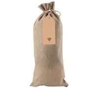 Cpolebev Bolsas Vino Arpillera 12 Piezas Bolsas Botella Vino Yute Cordones Bolsas Regalo Vino Reutilizables Etiquetas para Fiesta DegustacióN una Ciegas CumpleañOs Bodas Viajes InauguracióN